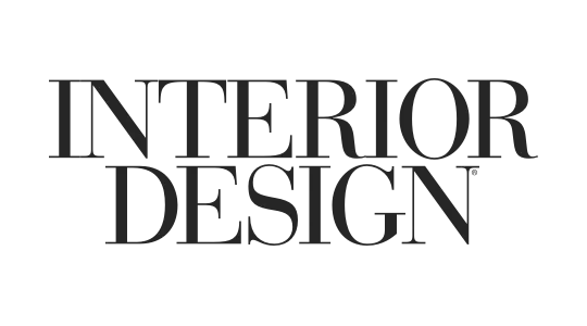 Texten INTERIOR DESIGN i svart, versal serif-typografi mot transparent bakgrund.