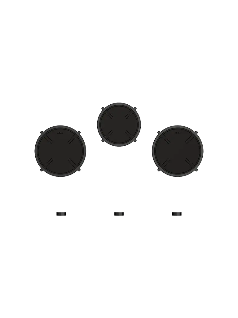 PITT Cooking Colo-I med 3 induktionszoner och Front Side vred
